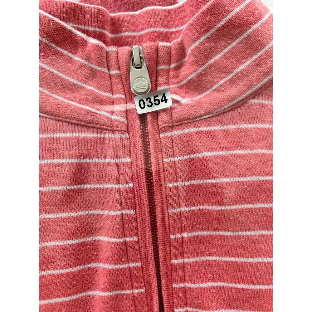 Peter Millar Women's Pink Striped Quarter Zip Super Soft Size Small Great Condit - Picture 5 of 9